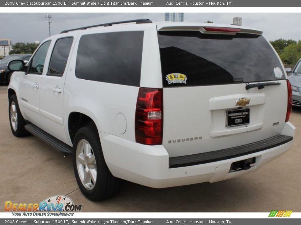 2008 Chevrolet Suburban 1500 LT Summit White / Light Titanium/Dark Titanium Photo #7