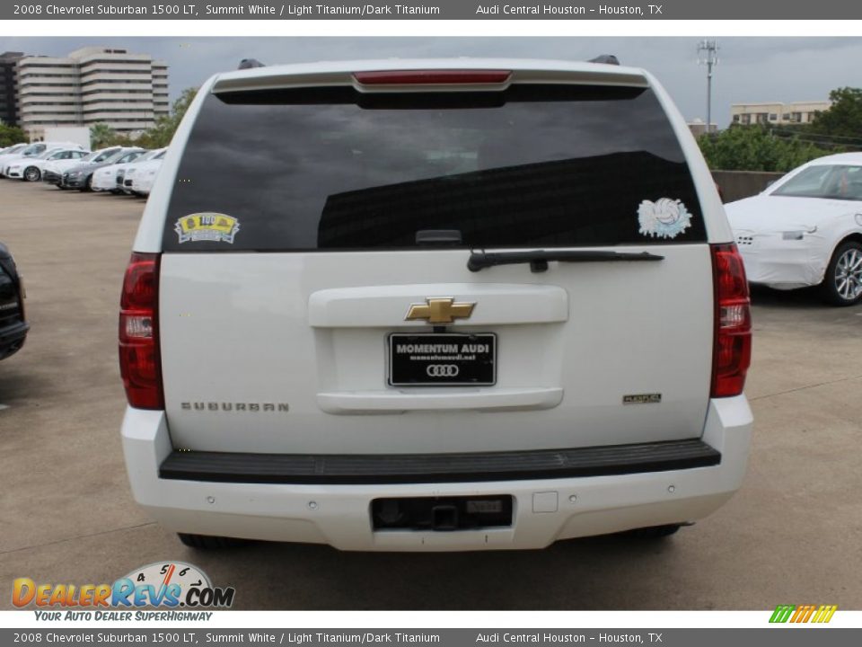 2008 Chevrolet Suburban 1500 LT Summit White / Light Titanium/Dark Titanium Photo #8