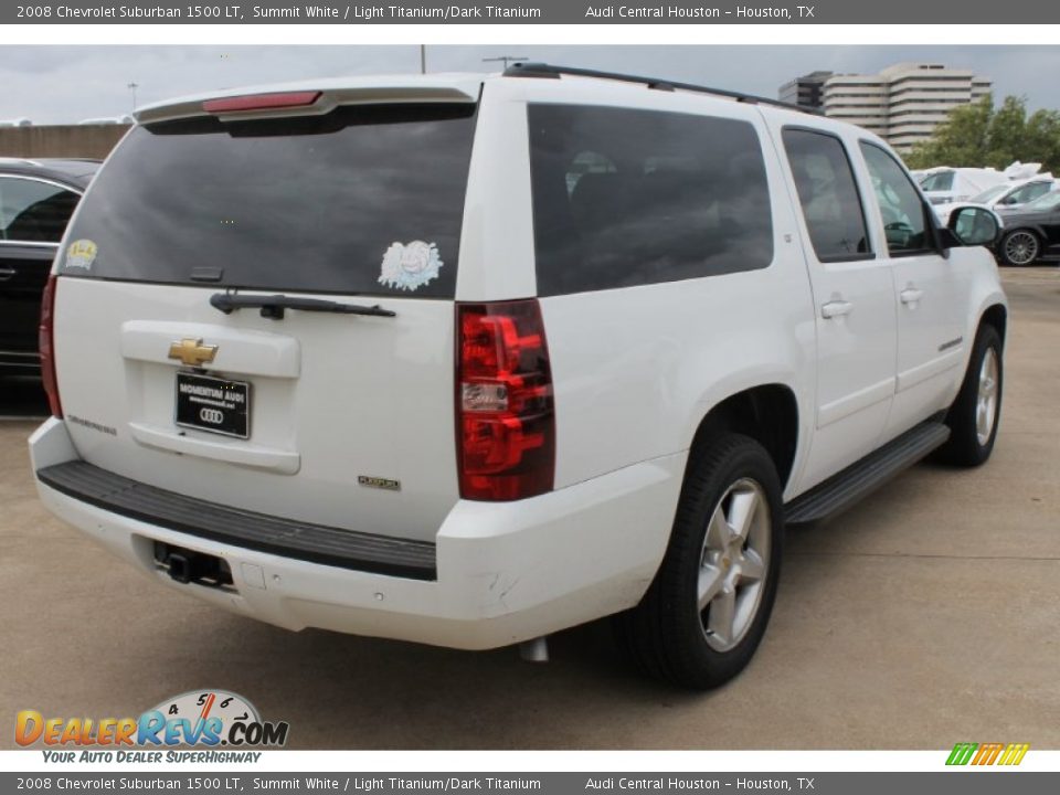 2008 Chevrolet Suburban 1500 LT Summit White / Light Titanium/Dark Titanium Photo #9