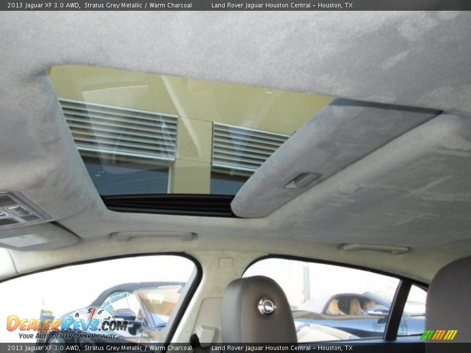 2013 Jaguar XF 3.0 AWD Stratus Grey Metallic / Warm Charcoal Photo #15