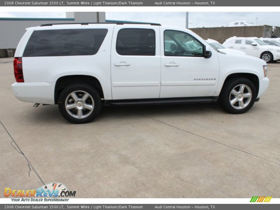 2008 Chevrolet Suburban 1500 LT Summit White / Light Titanium/Dark Titanium Photo #10