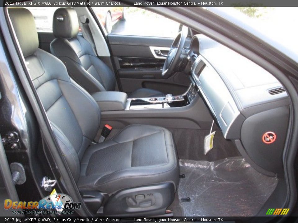 2013 Jaguar XF 3.0 AWD Stratus Grey Metallic / Warm Charcoal Photo #17