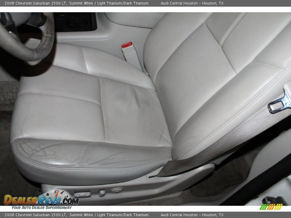 2008 Chevrolet Suburban 1500 LT Summit White / Light Titanium/Dark Titanium Photo #12