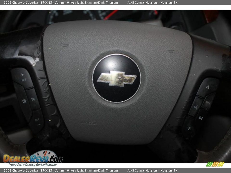 2008 Chevrolet Suburban 1500 LT Summit White / Light Titanium/Dark Titanium Photo #15