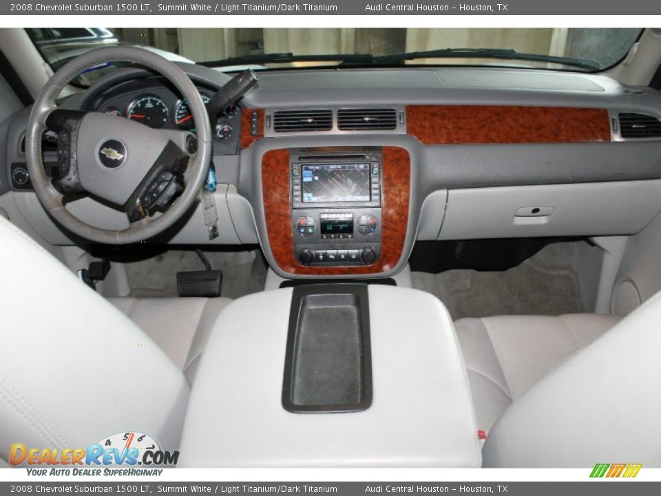 2008 Chevrolet Suburban 1500 LT Summit White / Light Titanium/Dark Titanium Photo #28