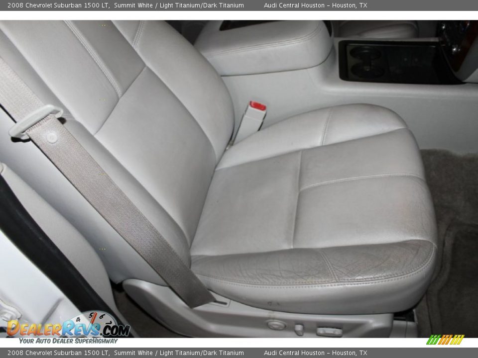 2008 Chevrolet Suburban 1500 LT Summit White / Light Titanium/Dark Titanium Photo #36