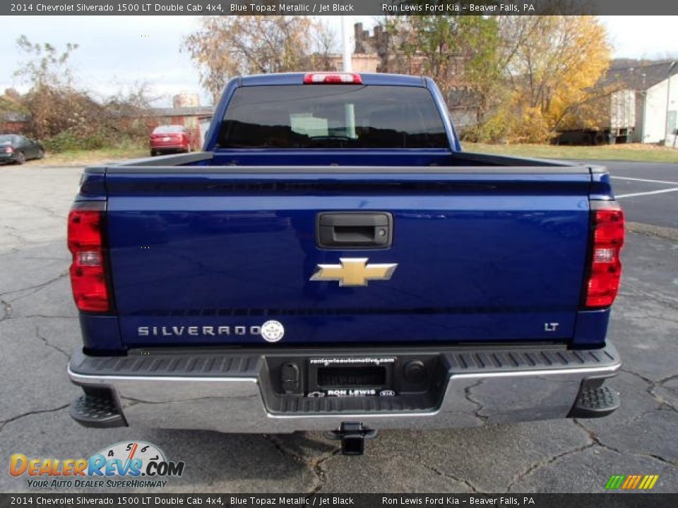 2014 Chevrolet Silverado 1500 LT Double Cab 4x4 Blue Topaz Metallic / Jet Black Photo #7