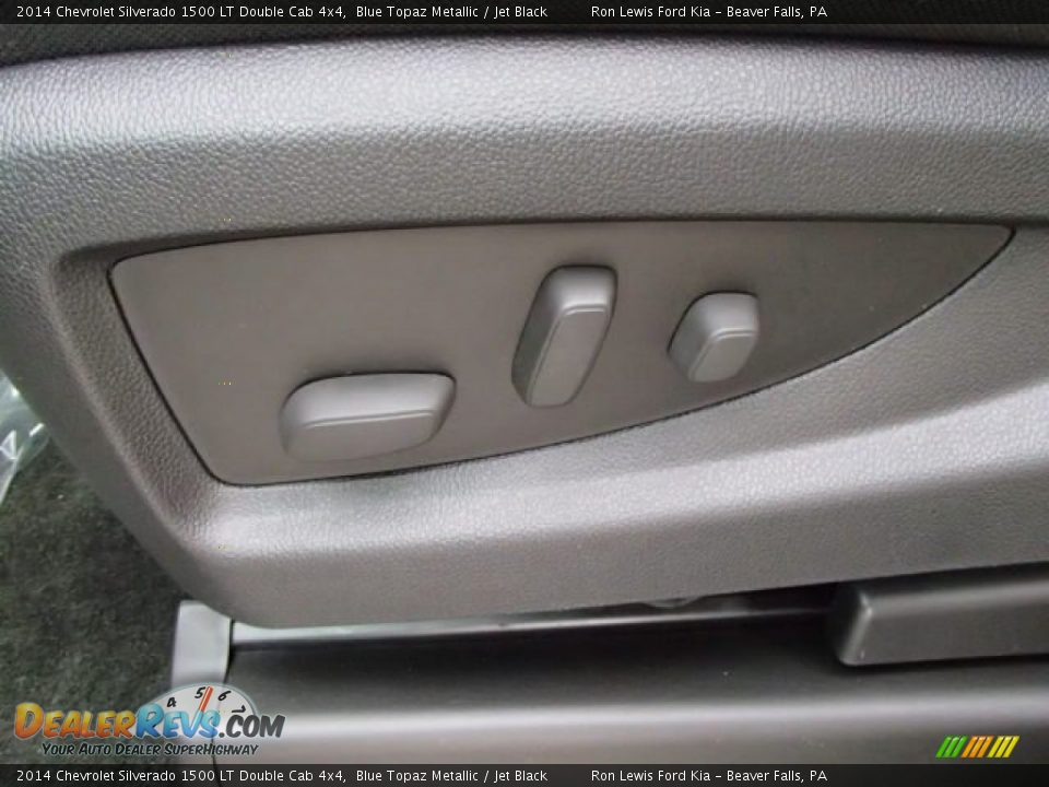 2014 Chevrolet Silverado 1500 LT Double Cab 4x4 Blue Topaz Metallic / Jet Black Photo #14