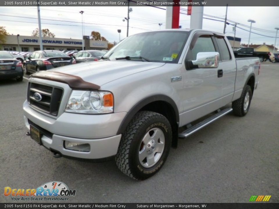 2005 Ford F150 FX4 SuperCab 4x4 Silver Metallic / Medium Flint Grey Photo #3