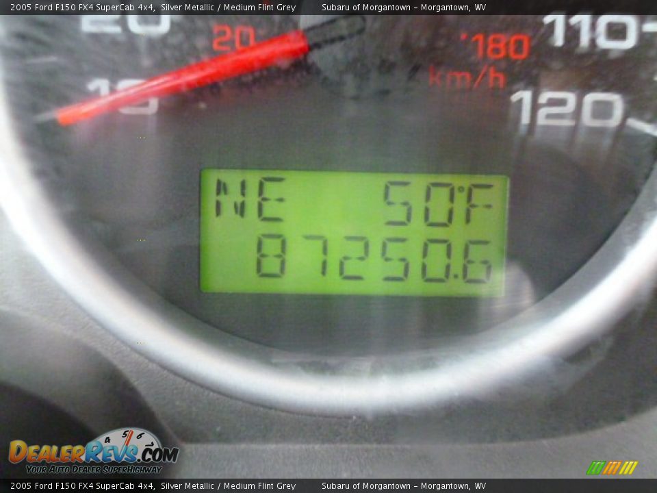 2005 Ford F150 FX4 SuperCab 4x4 Silver Metallic / Medium Flint Grey Photo #20