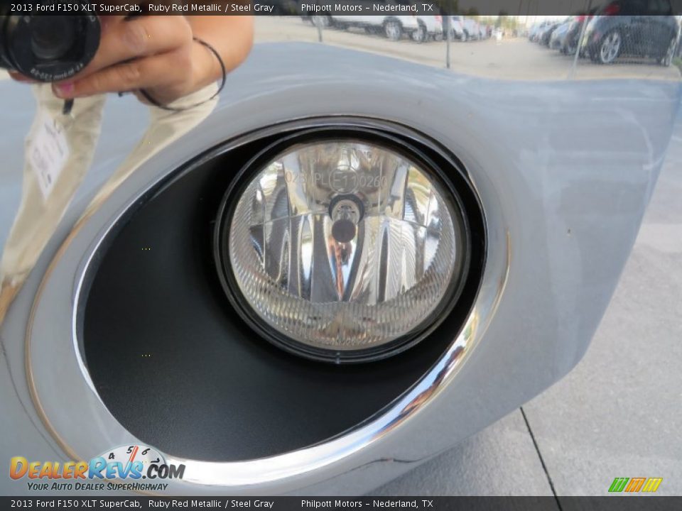 2013 Ford F150 XLT SuperCab Ruby Red Metallic / Steel Gray Photo #11
