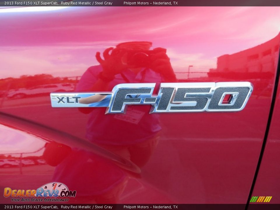 2013 Ford F150 XLT SuperCab Ruby Red Metallic / Steel Gray Photo #15