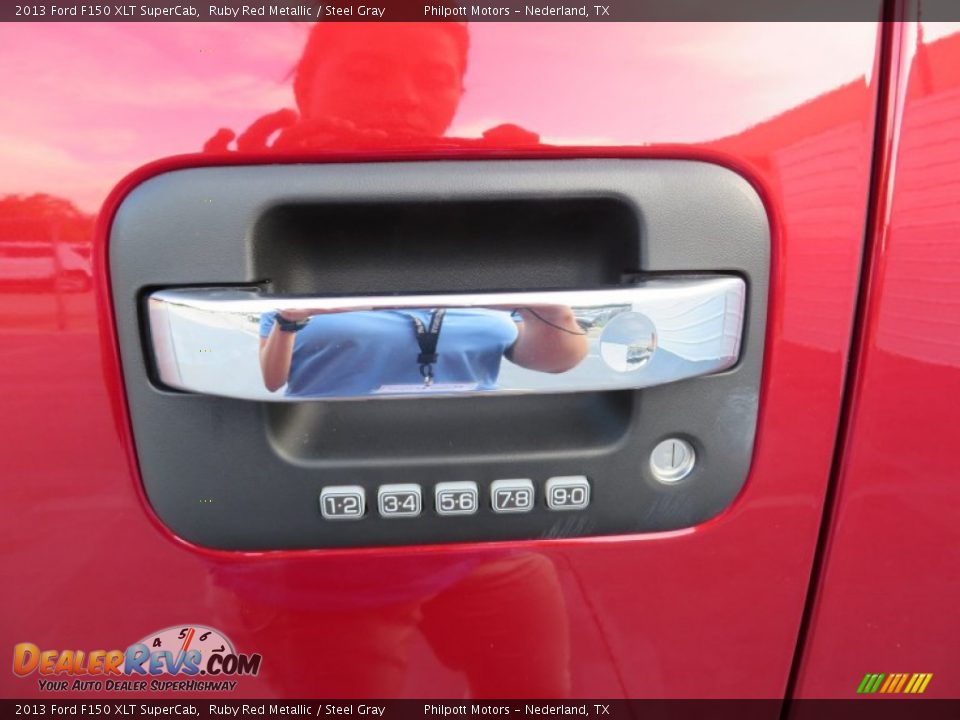 2013 Ford F150 XLT SuperCab Ruby Red Metallic / Steel Gray Photo #16