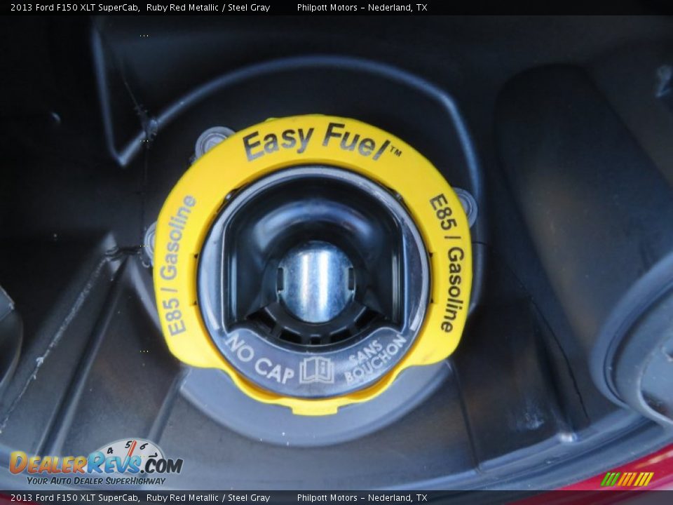 2013 Ford F150 XLT SuperCab Ruby Red Metallic / Steel Gray Photo #17
