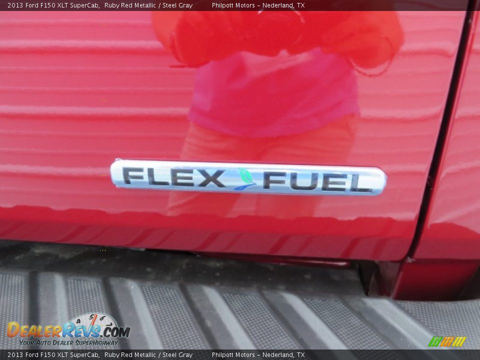 2013 Ford F150 XLT SuperCab Ruby Red Metallic / Steel Gray Photo #20