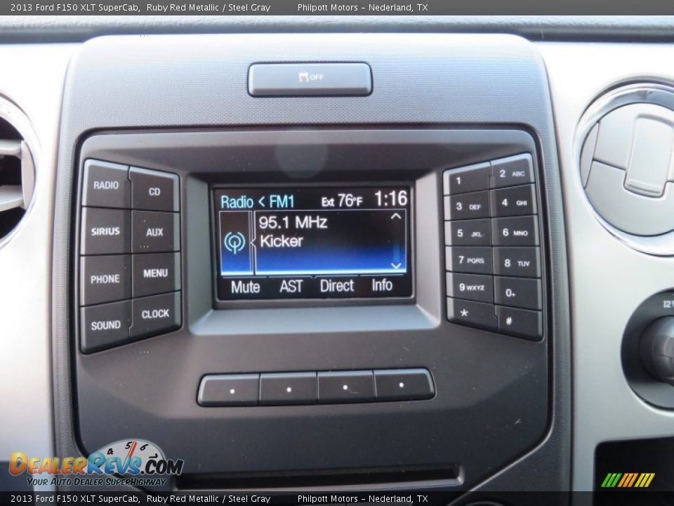 2013 Ford F150 XLT SuperCab Ruby Red Metallic / Steel Gray Photo #33