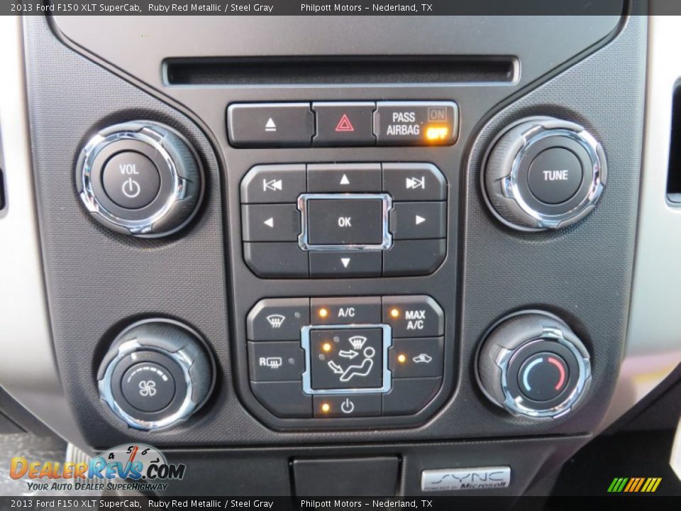 2013 Ford F150 XLT SuperCab Ruby Red Metallic / Steel Gray Photo #34