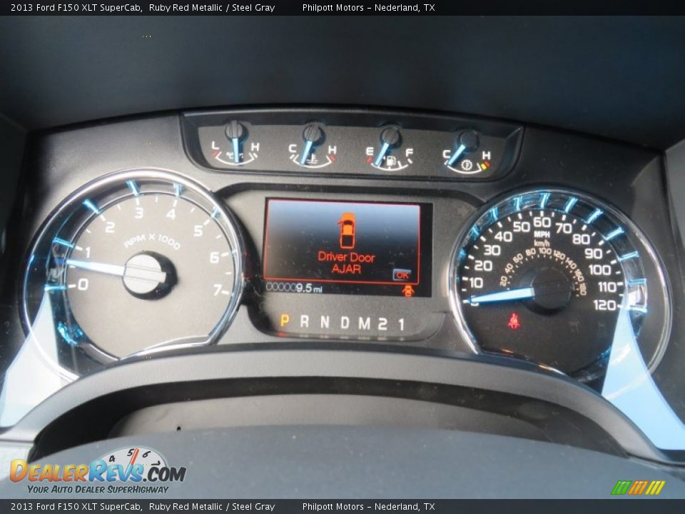 2013 Ford F150 XLT SuperCab Ruby Red Metallic / Steel Gray Photo #36