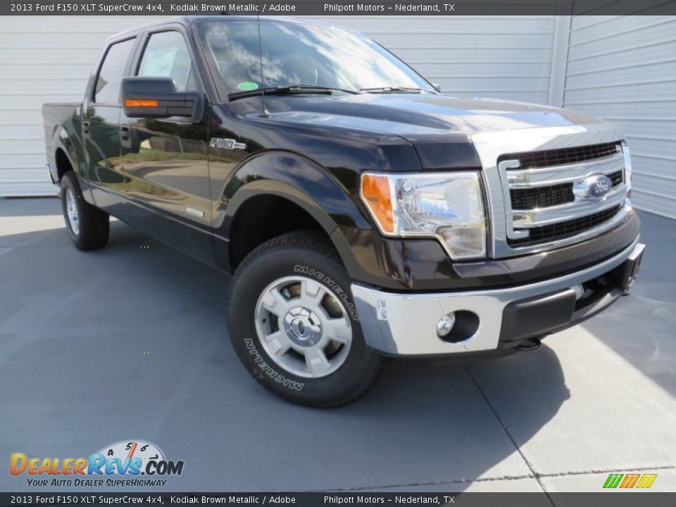 2013 Ford F150 XLT SuperCrew 4x4 Kodiak Brown Metallic / Adobe Photo #2