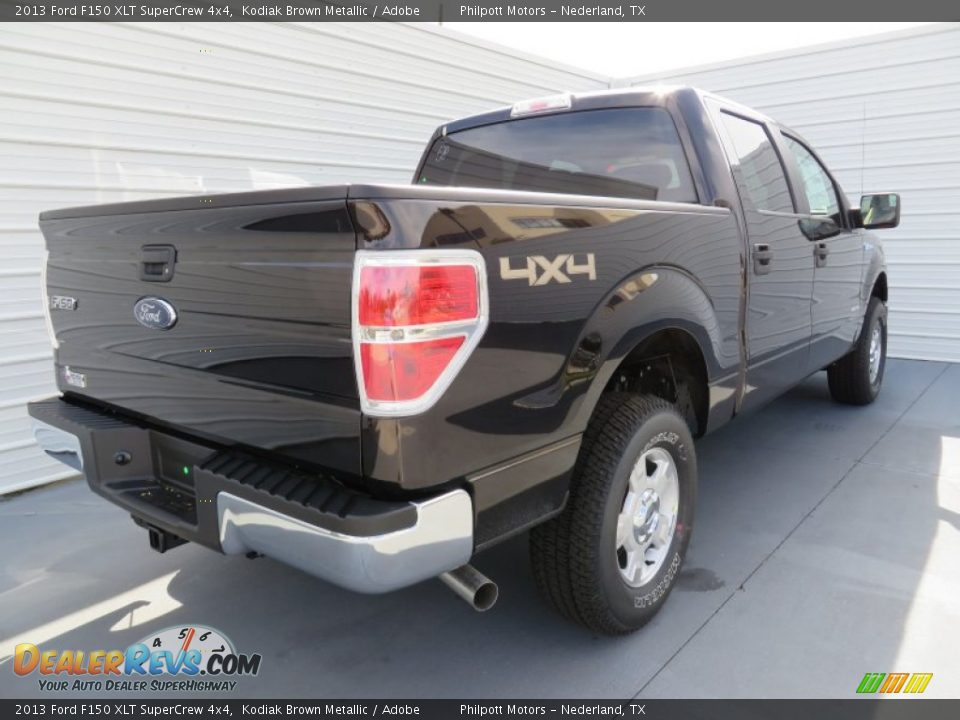2013 Ford F150 XLT SuperCrew 4x4 Kodiak Brown Metallic / Adobe Photo #4