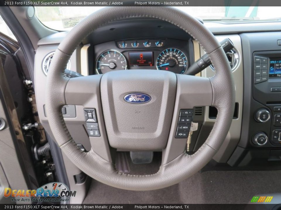 2013 Ford F150 XLT SuperCrew 4x4 Kodiak Brown Metallic / Adobe Photo #35