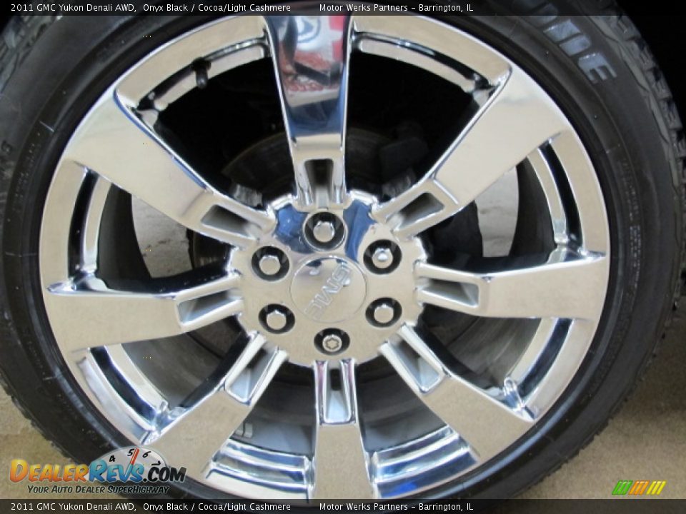 2011 GMC Yukon Denali AWD Onyx Black / Cocoa/Light Cashmere Photo #13