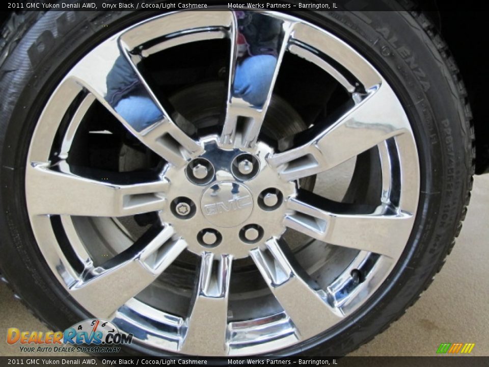 2011 GMC Yukon Denali AWD Onyx Black / Cocoa/Light Cashmere Photo #14