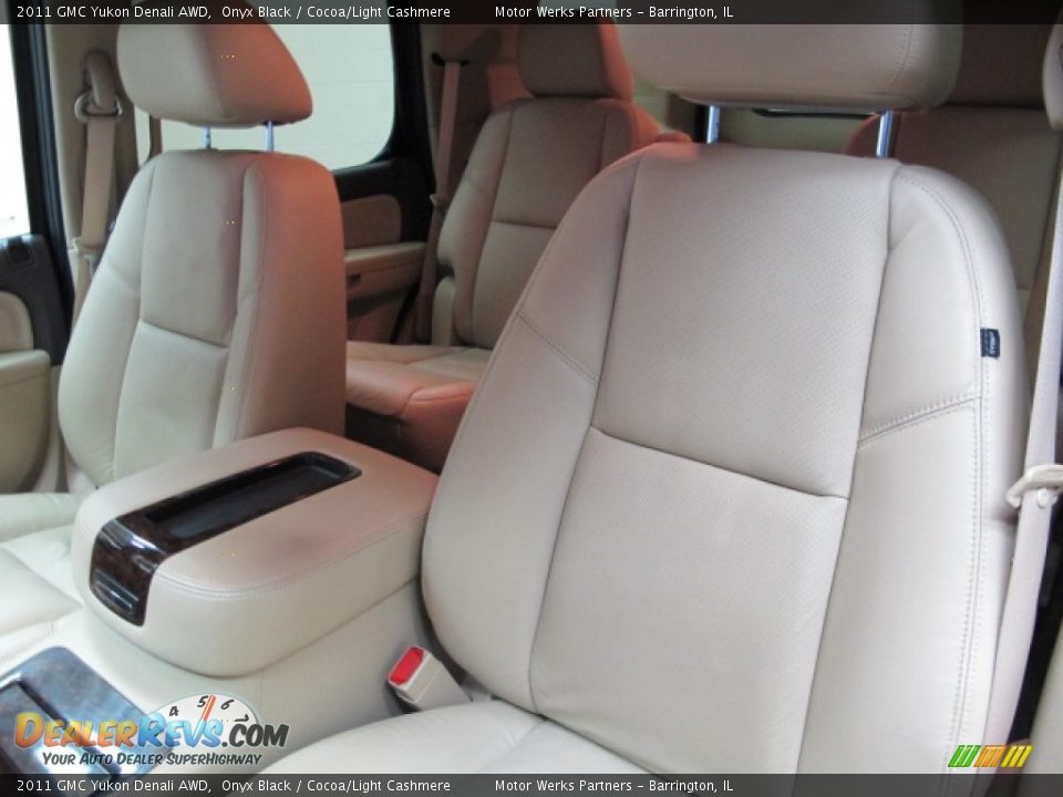 2011 GMC Yukon Denali AWD Onyx Black / Cocoa/Light Cashmere Photo #18