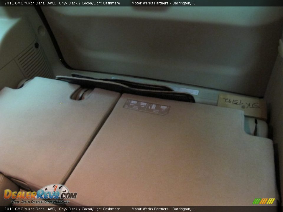 2011 GMC Yukon Denali AWD Onyx Black / Cocoa/Light Cashmere Photo #21