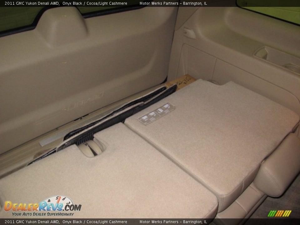 2011 GMC Yukon Denali AWD Onyx Black / Cocoa/Light Cashmere Photo #22