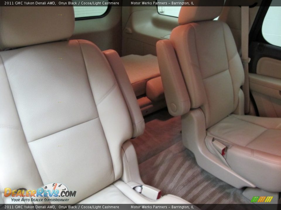 2011 GMC Yukon Denali AWD Onyx Black / Cocoa/Light Cashmere Photo #24