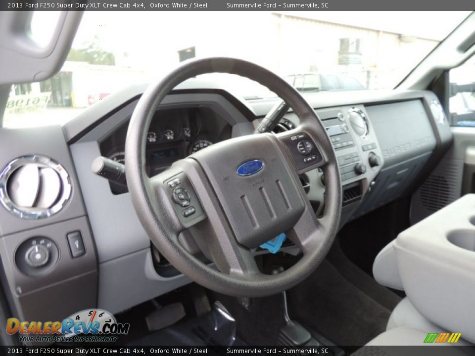2013 Ford F250 Super Duty XLT Crew Cab 4x4 Oxford White / Steel Photo #3