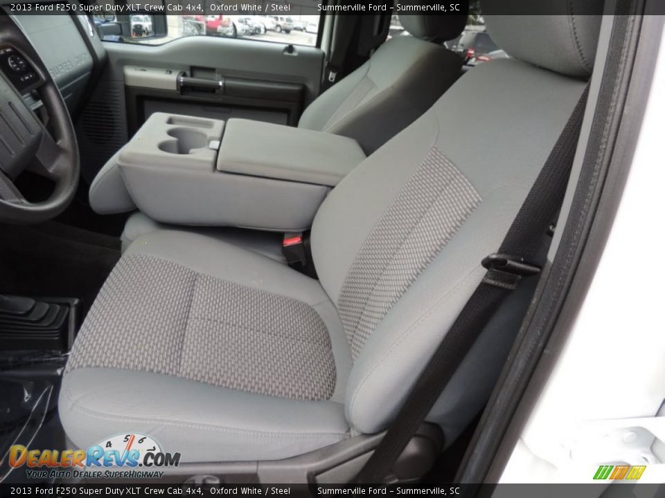 2013 Ford F250 Super Duty XLT Crew Cab 4x4 Oxford White / Steel Photo #4
