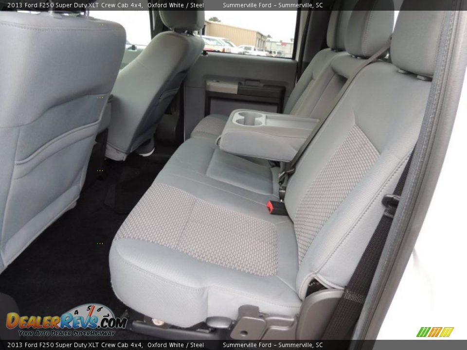 2013 Ford F250 Super Duty XLT Crew Cab 4x4 Oxford White / Steel Photo #6