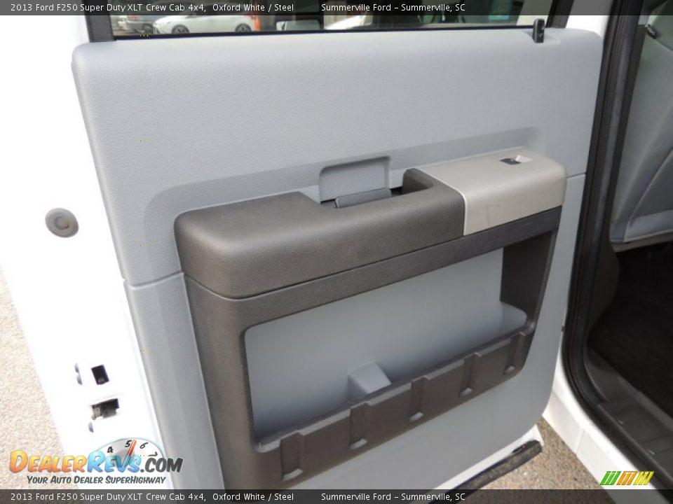 2013 Ford F250 Super Duty XLT Crew Cab 4x4 Oxford White / Steel Photo #7