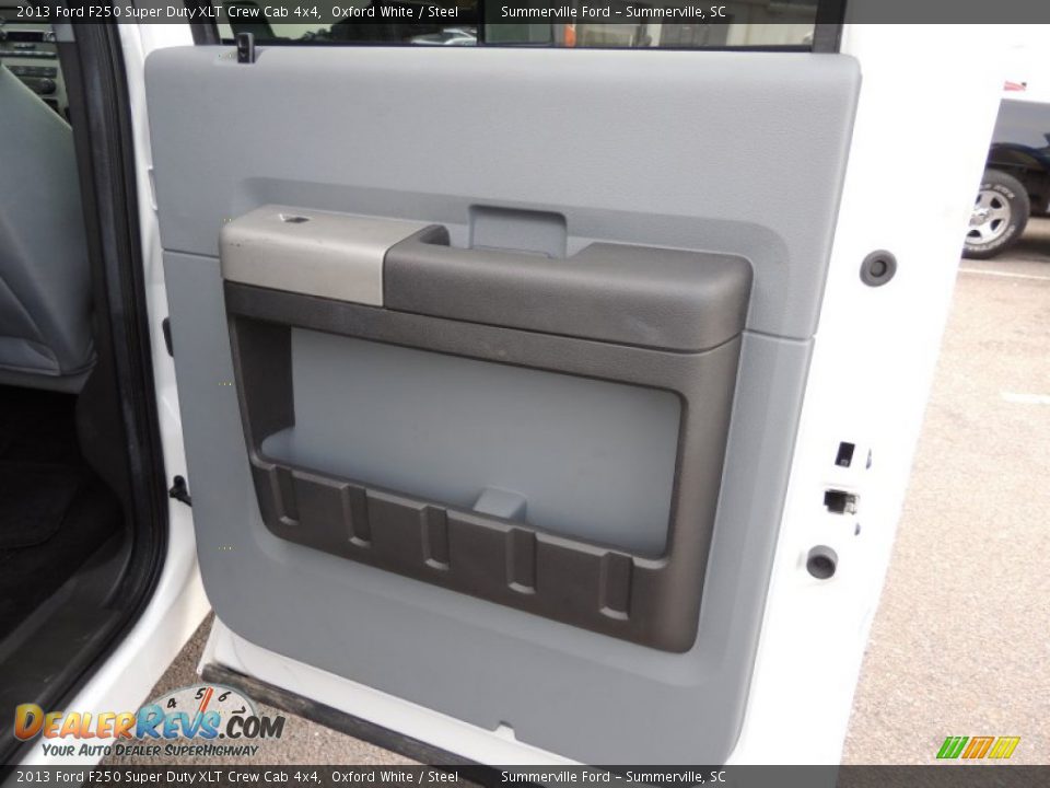 2013 Ford F250 Super Duty XLT Crew Cab 4x4 Oxford White / Steel Photo #11
