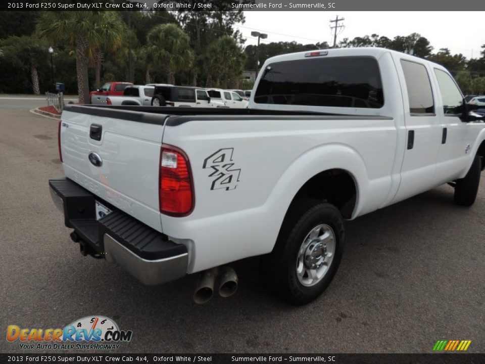 2013 Ford F250 Super Duty XLT Crew Cab 4x4 Oxford White / Steel Photo #13