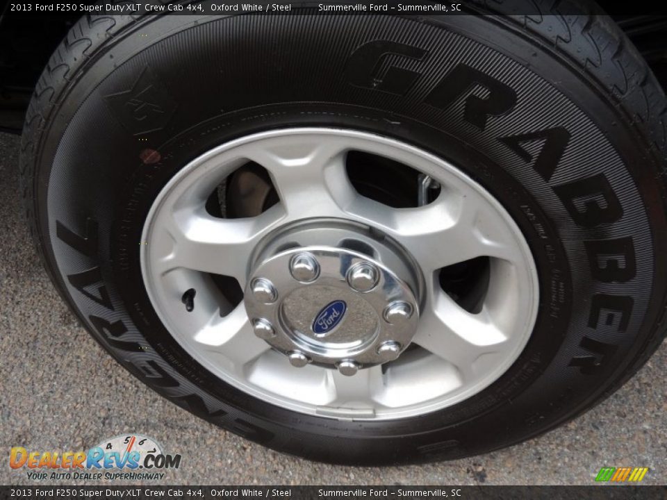 2013 Ford F250 Super Duty XLT Crew Cab 4x4 Oxford White / Steel Photo #17