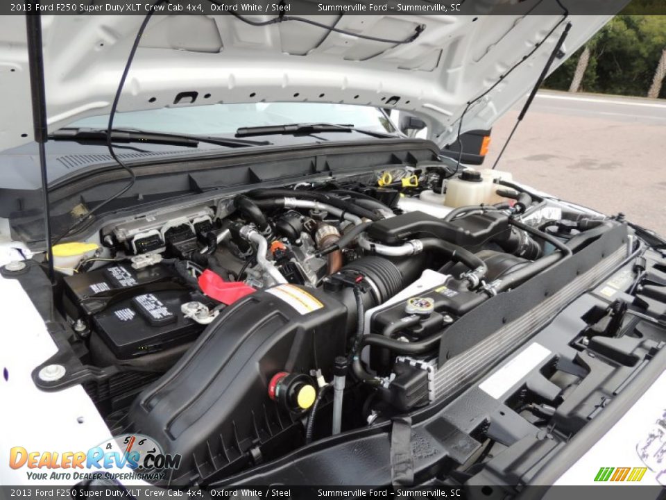 2013 Ford F250 Super Duty XLT Crew Cab 4x4 Oxford White / Steel Photo #19