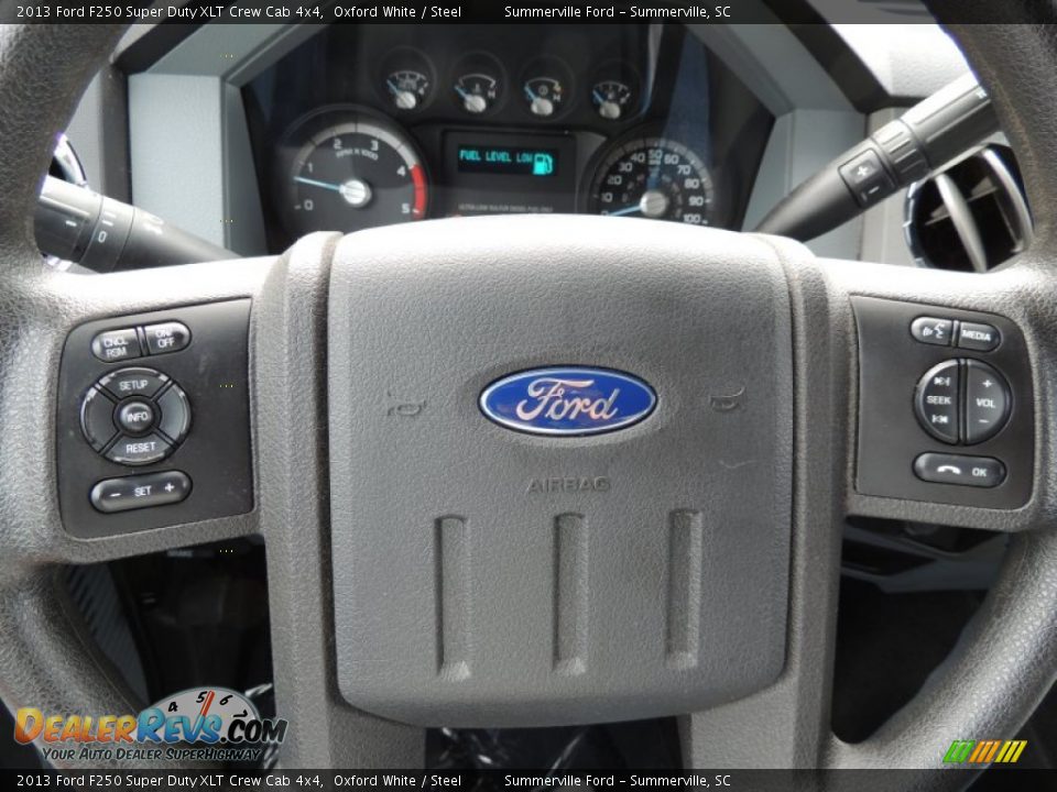 2013 Ford F250 Super Duty XLT Crew Cab 4x4 Oxford White / Steel Photo #21