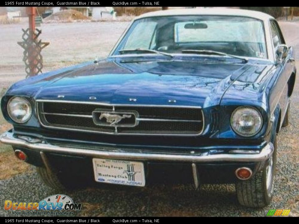1965 Ford Mustang Coupe Guardsman Blue / Black Photo #1