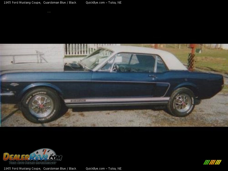 1965 Ford Mustang Coupe Guardsman Blue / Black Photo #2