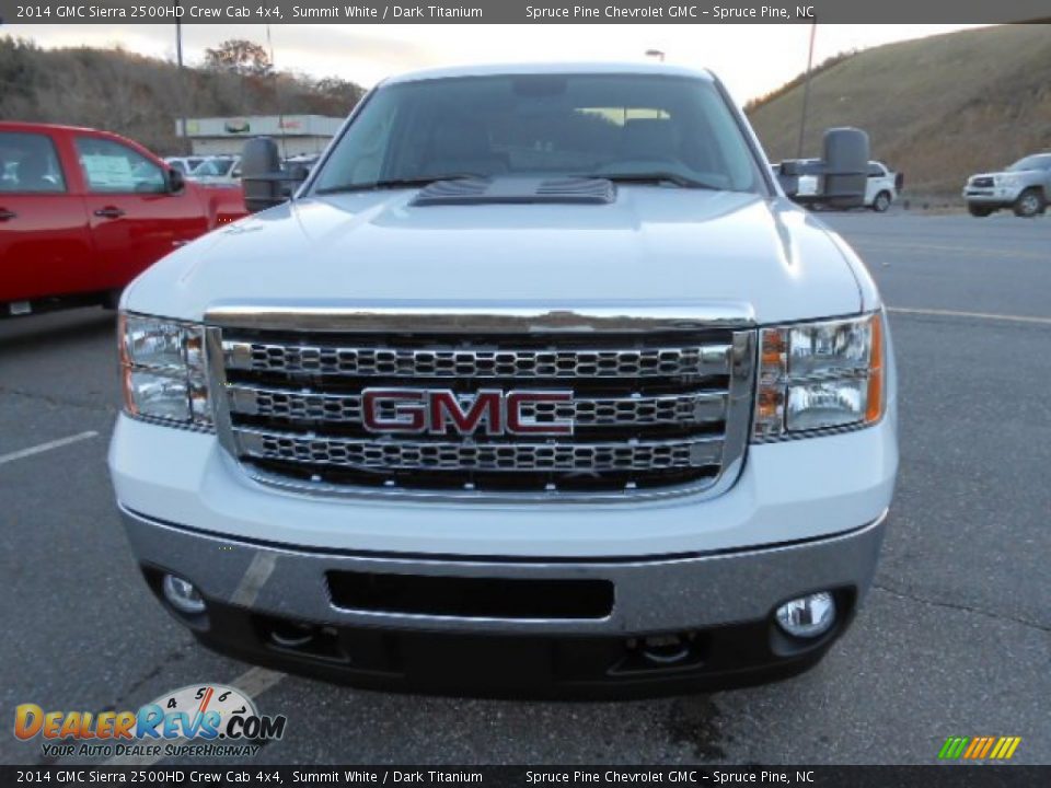 2014 GMC Sierra 2500HD Crew Cab 4x4 Summit White / Dark Titanium Photo #2