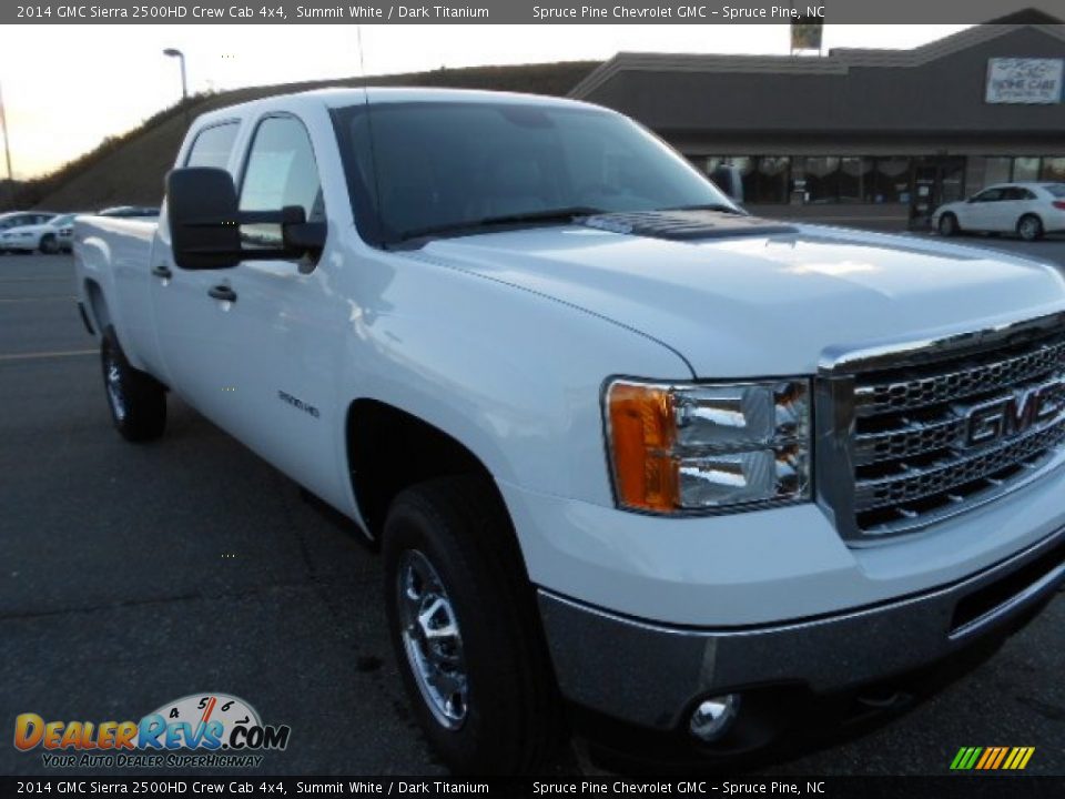 2014 GMC Sierra 2500HD Crew Cab 4x4 Summit White / Dark Titanium Photo #3