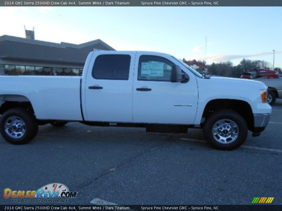 2014 GMC Sierra 2500HD Crew Cab 4x4 Summit White / Dark Titanium Photo #4