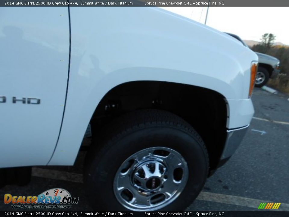 2014 GMC Sierra 2500HD Crew Cab 4x4 Summit White / Dark Titanium Photo #5