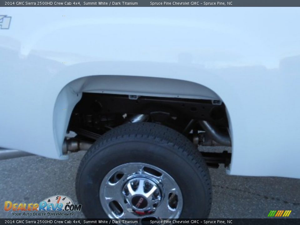 2014 GMC Sierra 2500HD Crew Cab 4x4 Summit White / Dark Titanium Photo #6