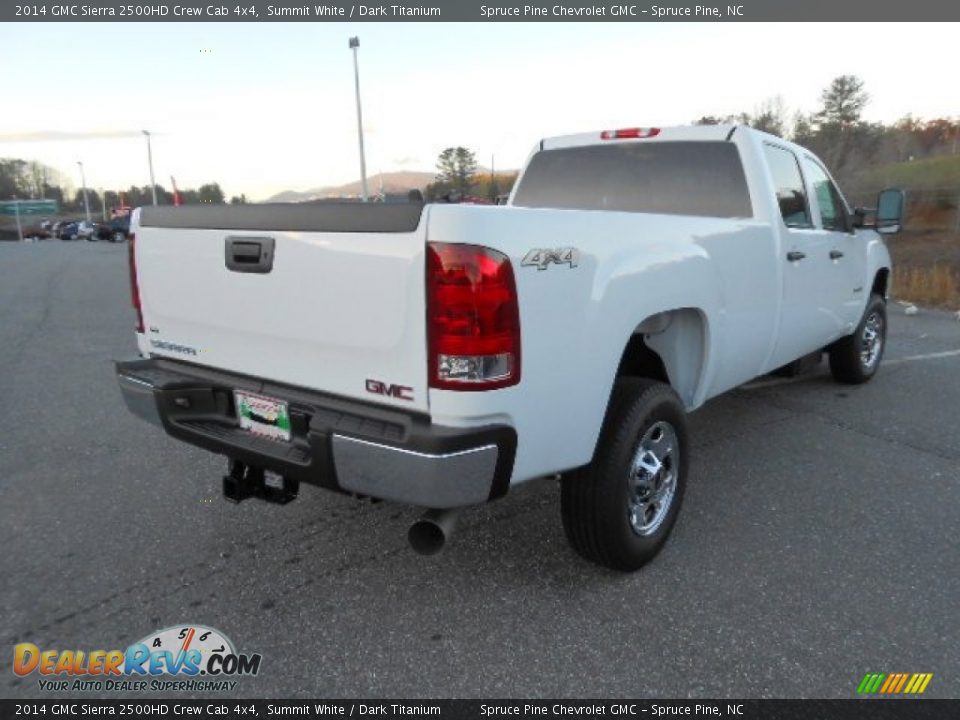 2014 GMC Sierra 2500HD Crew Cab 4x4 Summit White / Dark Titanium Photo #7