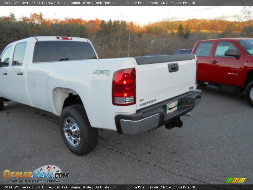 2014 GMC Sierra 2500HD Crew Cab 4x4 Summit White / Dark Titanium Photo #9