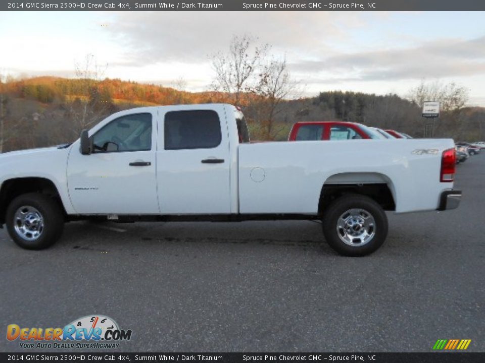 2014 GMC Sierra 2500HD Crew Cab 4x4 Summit White / Dark Titanium Photo #10